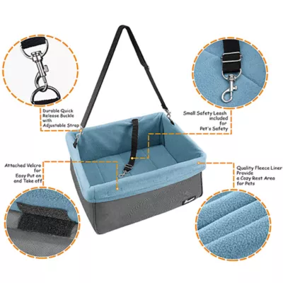 Product Jespet Dog Car Seat, Grey, 16-in