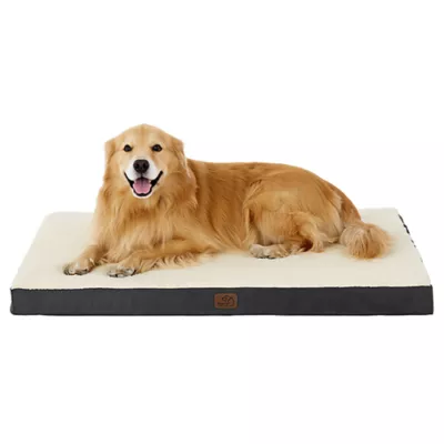 Bedsure® Orthopedic Waterproof Dog Bed with Sherpa & Oxford Fabric Removable Cover & Egg Crate Foam - Image 1
