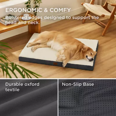 Bedsure® Orthopedic Waterproof Dog Bed with Sherpa & Oxford Fabric Removable Cover & Egg Crate Foam - Image 3