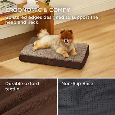 Bedsure® Orthopedic Waterproof Dog Bed with Sherpa & Oxford Fabric Removable Cover & Egg Crate Foam - Image 3