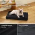 Bedsure® Orthopedic Waterproof Dog Bed with Sherpa & Oxford Fabric Removable Cover & Egg Crate Foam image thumbnail 3