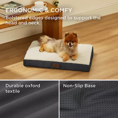 Bedsure® Orthopedic Waterproof Dog Bed with Sherpa & Oxford Fabric Removable Cover & Egg Crate Foam - Image 3