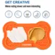 Product Jespet Licking Mat 3-PK, Orange, Gray, Blue