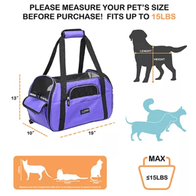 Product Jespet Soft-Sided Pet Carrier, 19-in
