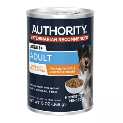 Authority Homestyle Adult Wet Dog Food - Minced Chicken, 13 oz - Image 1