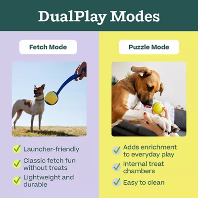 Product WOOF Flyball Treat Dispensing Dog Toy