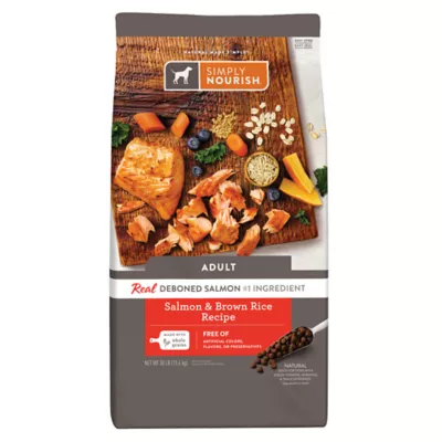 Simply Nourish Original Adult Dry Dog Food - Salmon & Brown Rice - Image 1