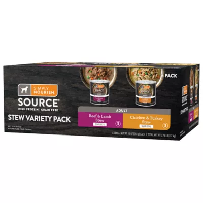 Simply Nourish Source Adult Wet Dog Food - Variety Pack, 6 ct - Image 1