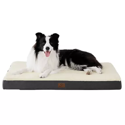 Bedsure® Orthopedic Waterproof Dog Bed with Sherpa & Oxford Fabric Removable Cover & Egg Crate Foam - Image 1