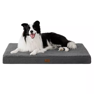 Bedsure® Orthopedic Waterproof Dog Bed with Sherpa & Oxford Fabric Removable Cover & Egg Crate Foam - Image 1