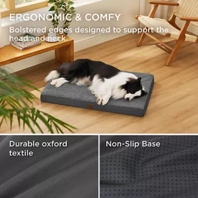 Bedsure® Orthopedic Waterproof Dog Bed with Sherpa & Oxford Fabric Removable Cover & Egg Crate Foam - Image 3