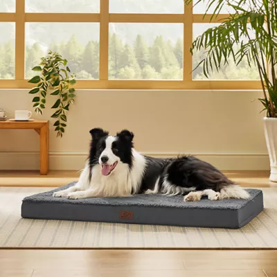 Bedsure® Orthopedic Waterproof Dog Bed with Sherpa & Oxford Fabric Removable Cover & Egg Crate Foam - Image 5