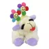 MULTIPET'S LAMB CHOP WITH FLOWER HEADBAND DOG TOY image thumbnail 1