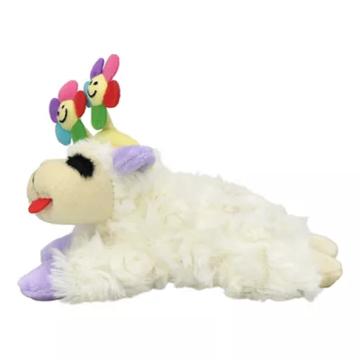 Product MULTIPET'S LAMB CHOP WITH FLOWER HEADBAND DOG TOY
