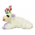 MULTIPET'S LAMB CHOP WITH FLOWER HEADBAND DOG TOY image thumbnail 3