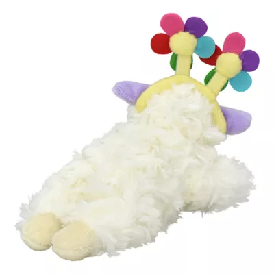 Product MULTIPET'S LAMB CHOP WITH FLOWER HEADBAND DOG TOY