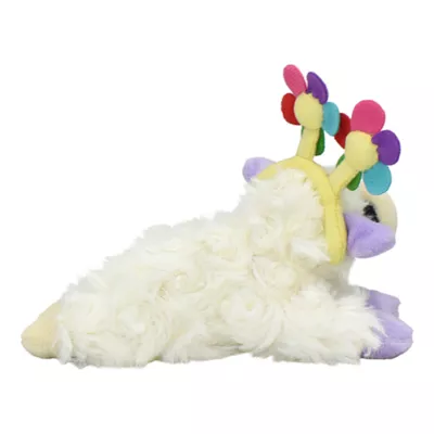 Product MULTIPET'S LAMB CHOP WITH FLOWER HEADBAND DOG TOY