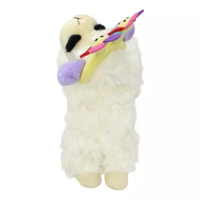Product MULTIPET'S LAMB CHOP WITH FLOWER HEADBAND DOG TOY