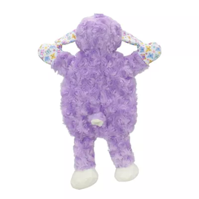 Product MULTIPET'S LAMB CHOP PURPLE FLATTIE CRINKLE DOG TOY