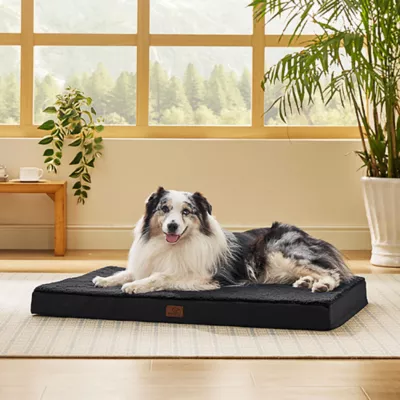 Bedsure® Orthopedic Waterproof Dog Bed with Sherpa & Oxford Fabric Removable Cover & Egg Crate Foam - Image 5