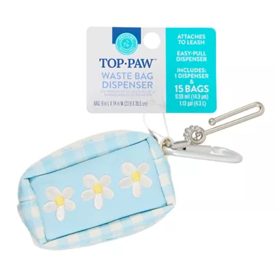 Top Paw® Poop Bag Dispenser - Blue Gingham - Image 6