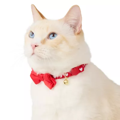 Product Whisker City® Red Heart Cat Collar with Bow