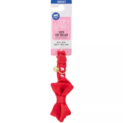 Product Whisker City® Red Heart Cat Collar with Bow