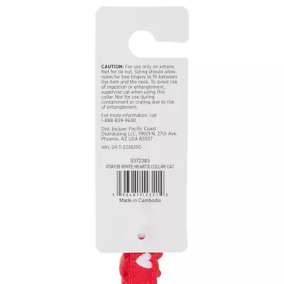 Product Whisker City® Red Heart Cat Collar with Bow