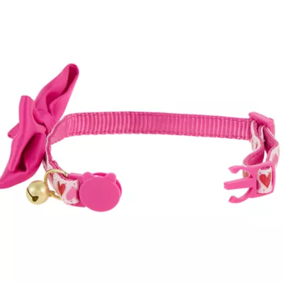 Product Whisker City® Pink Hearts Call Collar with Bow
