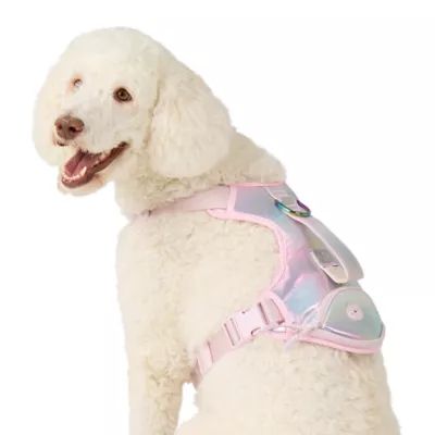 Top Paw® Dreamy Beginnings Pink/Purple Harness - Image 1