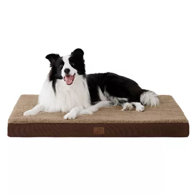 Bedsure® Orthopedic Waterproof Dog Bed with Sherpa & Oxford Fabric Removable Cover & Egg Crate Foam - Image 1