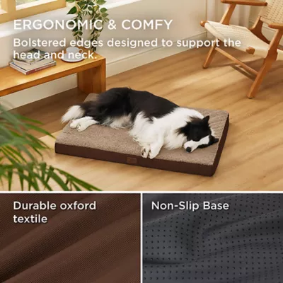 Bedsure® Orthopedic Waterproof Dog Bed with Sherpa & Oxford Fabric Removable Cover & Egg Crate Foam - Image 3