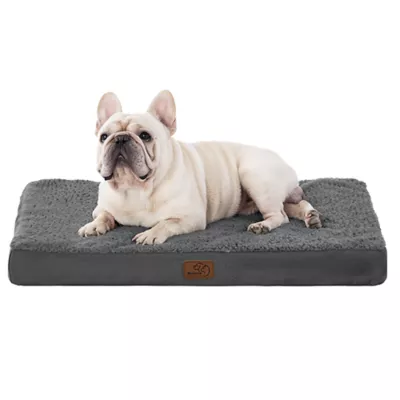 Product Bedsure® Orthopedic Waterproof Dog Bed with Sherpa & Oxford Fabric Removable Cover & Egg Crate Foam