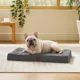 Product Bedsure® Orthopedic Waterproof Dog Bed with Sherpa & Oxford Fabric Removable Cover & Egg Crate Foam