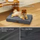 Product Bedsure® Orthopedic Waterproof Dog Bed with Sherpa & Oxford Fabric Removable Cover & Egg Crate Foam