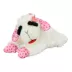 MULTIPET'S LAMB CHOP PINK AND RED PAW PRNT DOG TOY image thumbnail 1