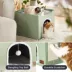 Bedsure® Large Cat Bed for Indoor Cats, Extra Wide Cat Cube House with Fluffy Ball & Scratch Pad image thumbnail 4