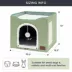 Bedsure® Large Cat Bed for Indoor Cats, Extra Wide Cat Cube House with Fluffy Ball & Scratch Pad image thumbnail 5