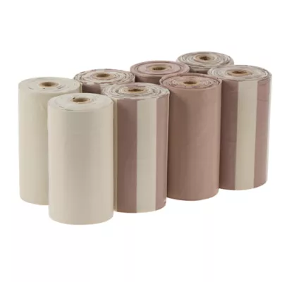 Top Paw® Dog Poop Bags - Extra Thick, Tan - Prints & Solids - 60 to 240 Count - Image 1