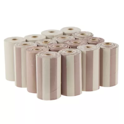 Top Paw® Dog Poop Bags - Extra Thick, Tan - Prints & Solids - 60 to 240 Count - Image 1