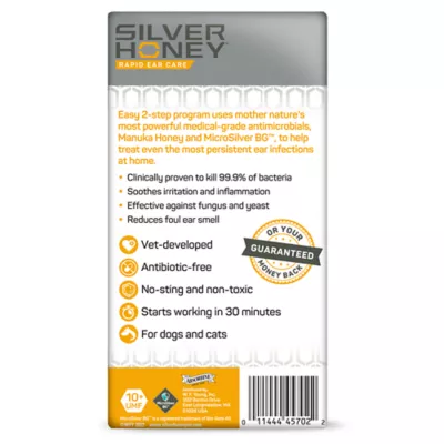 Silver Honey Rapid Ear Care for Dog and Cat 4 oz - Image 3