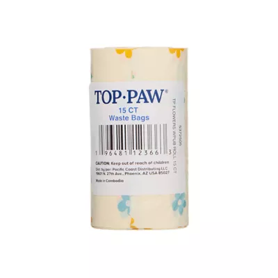 Product Top Paw® Dog Poop Bags - Flowers - 15 Count