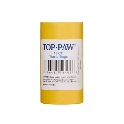 Product Top Paw® Dog Poop Bags - Yellow - 15 Count
