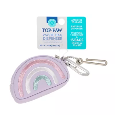 Product Top Paw Rainbow Puppy Waste Bag Dispenser