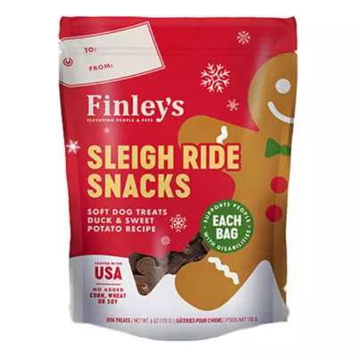 Product Finley's Soft Dog Treats, Sleigh Ride Snacks, 170g