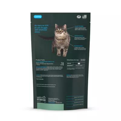 VetriScience Cat Calm & Confident Supplement, Calming Aid, Chicken Flavor Soft Chew, 30 ct - Image 10