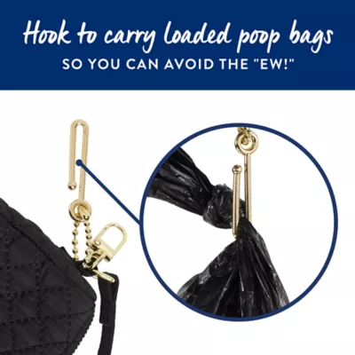 Top Paw® Quilted Fashion Poop Bag Dispenser, Leash Attachment - Image 3