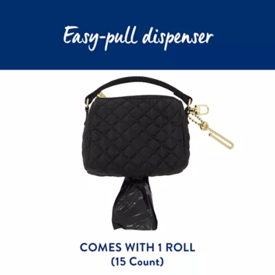 Top Paw® Quilted Fashion Poop Bag Dispenser, Leash Attachment - Image 4