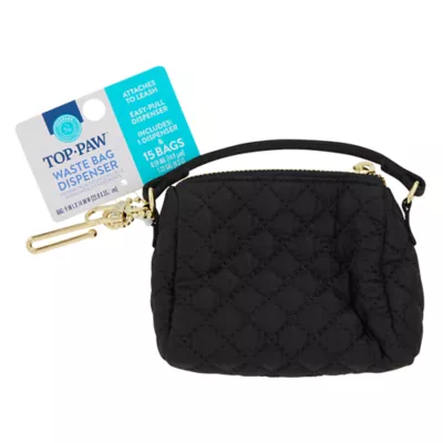 Top Paw® Quilted Fashion Poop Bag Dispenser, Leash Attachment - Image 5