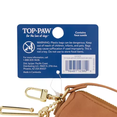 Top Paw® Quilted Fashion Poop Bag Dispenser, Leash Attachment - Image 6